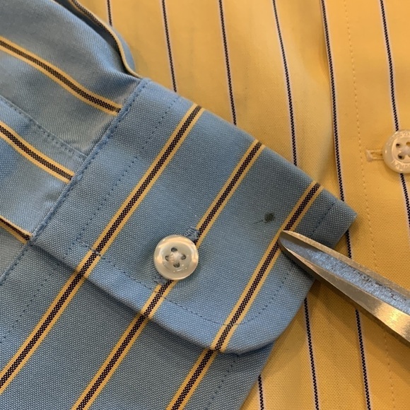 2 Lands End mens spring Easter long sleeve shirts NWOT. Size 15-34 slim fit nice - Picture 7 of 11